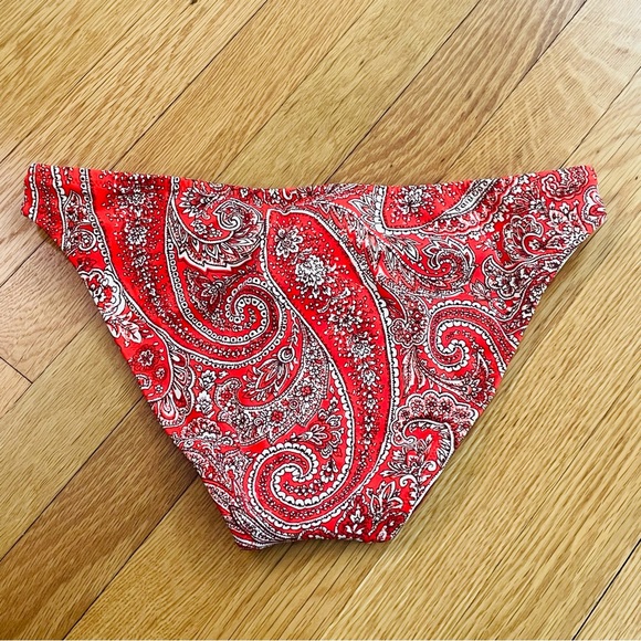 J. Crew Red Paisley Bikini Bottom - Picture 6 of 11